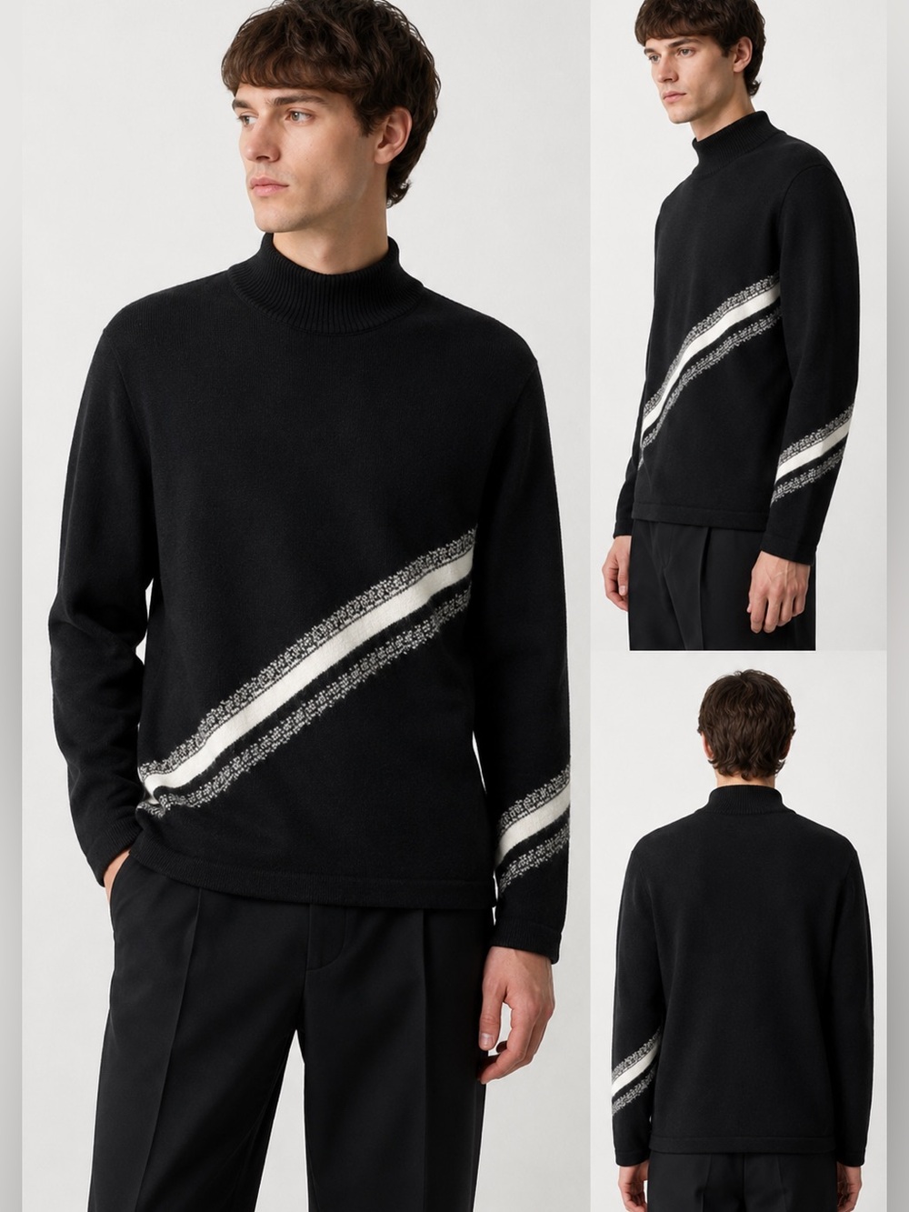 VERSACE Jeans Couture- Vintage Men's Black Sweater